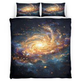 Housse de Couette Contraste Stellaire Parure de Lit Ensemble de Literie