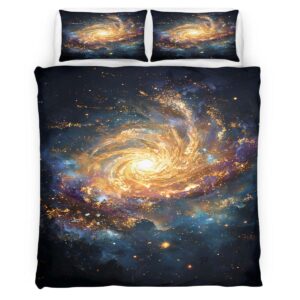Housse de Couette Contraste Stellaire Parure de Lit Ensemble de Literie