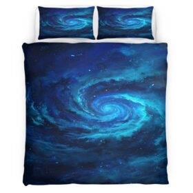 Housse de Couette Spirale Multicolore Parure de Lit Ensemble de Literie