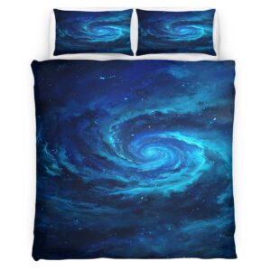 Housse de Couette Spirale Multicolore Parure de Lit Ensemble de Literie