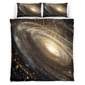 Housse de Couette Nuages Interstellaires Parure de Lit Ensemble de Literie