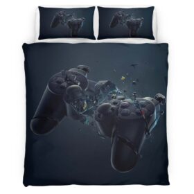 Housse De Couette Manette PlayStation 04 Parure de lit Ensemble De Literie