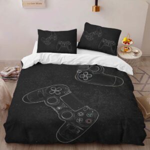 Alternative view of Housse De Couette Manette PlayStation Noir Blanc 06 Parure de lit Ensemble De Literie