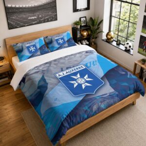 Housse De Couette AJ Auxerre 05 Parure de lit Ensemble De Literie - AJA Ligue 1