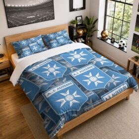 Housse De Couette AJ Auxerre 06 Parure de lit Ensemble De Literie – AJA Ligue 1