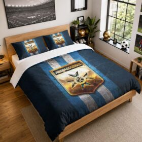 Housse De Couette AJ Auxerre 07 Parure de lit Ensemble De Literie – AJA Ligue 1