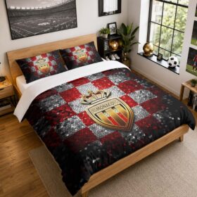Housse De Couette AS Monaco 08 Parure de lit Ensemble De Literie – ASM Ligue 1