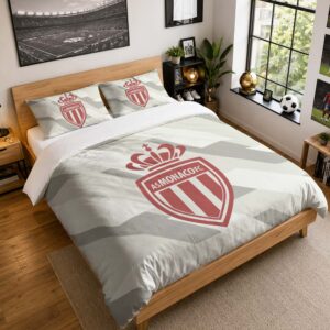 Housse De Couette AS Monaco 09 Parure de lit Ensemble De Literie - ASM Ligue 1