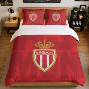 Alternative view of Housse De Couette AS Monaco 13 Parure de lit Ensemble De Literie - ASM Ligue 1
