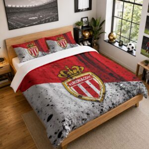 Housse De Couette AS Monaco 14 Parure de lit Ensemble De Literie - ASM Ligue 1