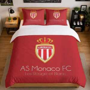 Alternative view of Housse De Couette AS Monaco 19 Parure de lit Ensemble De Literie - ASM Ligue 1