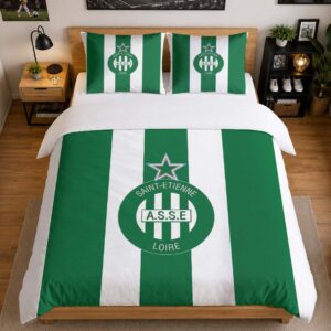 Alternative view of Housse De Couette AS Saint-Étienne 01 Parure de lit Ensemble De Literie - ASSE Ligue 1