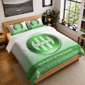 Housse De Couette AS Saint-Étienne 05 Parure de lit Ensemble De Literie – ASSE Ligue 1