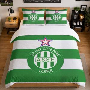 Alternative view of Housse De Couette AS Saint-Étienne 12 Parure de lit Ensemble De Literie - ASSE Ligue 1