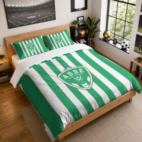 Housse De Couette AS Saint-Étienne 17 Parure de lit Ensemble De Literie – ASSE Ligue 1