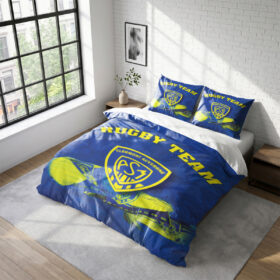 Housse De Couette ASM Clermont Auvergne Rugby Club Parure de lit Ensemble De Literie Rugby – Model 01