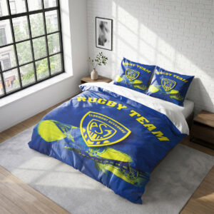 Housse De Couette ASM Clermont Auvergne Rugby Club Parure de lit Ensemble De Literie Rugby - Model 01