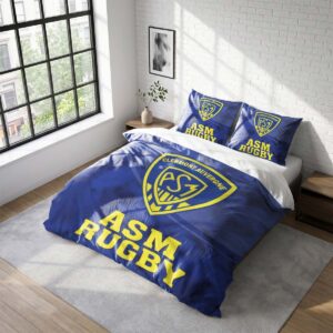 Housse De Couette ASM Clermont Auvergne Rugby Club Parure de lit Ensemble De Literie Rugby - Model 02