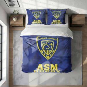 Alternative view of Housse De Couette ASM Clermont Auvergne Rugby Club Parure de lit Ensemble De Literie Rugby - Model 02