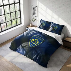 Housse De Couette ASM Clermont Auvergne Rugby Club Parure de lit Ensemble De Literie Rugby