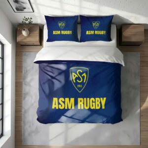 Alternative view of Housse De Couette ASM Clermont Auvergne Rugby Club Parure de lit Ensemble De Literie Rugby - Model 04