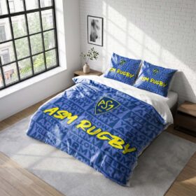 Housse De Couette ASM Clermont Auvergne Rugby Club Parure de lit Ensemble De Literie Rugby – Model 11