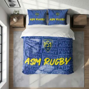 Alternative view of Housse De Couette ASM Clermont Auvergne Rugby Club Parure de lit Ensemble De Literie Rugby - Model 11