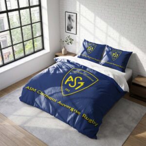 Housse De Couette ASM Clermont Auvergne Rugby Club Parure de lit Ensemble De Literie Rugby - Model 13
