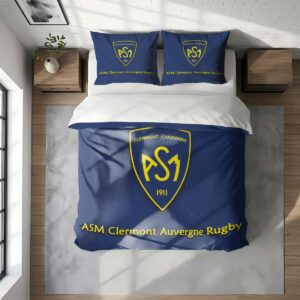 Alternative view of Housse De Couette ASM Clermont Auvergne Rugby Club Parure de lit Ensemble De Literie Rugby - Model 13