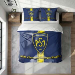 Alternative view of Housse De Couette ASM Clermont Auvergne Rugby Club Parure de lit Ensemble De Literie Rugby - Model 14