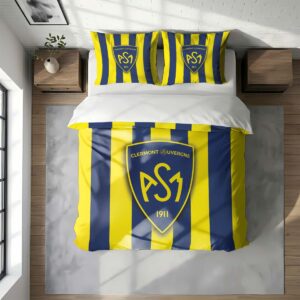 Alternative view of Housse De Couette ASM Clermont Auvergne Rugby Club Parure de lit Ensemble De Literie Rugby - Model 17