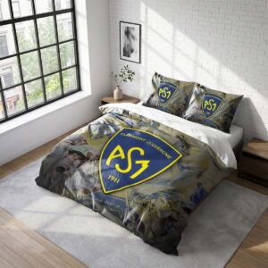 Housse De Couette ASM Clermont Auvergne Rugby Club Parure de lit Ensemble De Literie Rugby - Model 19