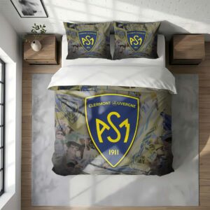 Alternative view of Housse De Couette ASM Clermont Auvergne Rugby Club Parure de lit Ensemble De Literie Rugby - Model 19