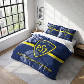 Housse De Couette ASM Clermont Auvergne Rugby Club Parure de lit Ensemble De Literie Rugby – Model 21