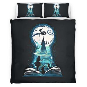 Housse De Couette Alice au pays des merveilles 03 Parure de lit Ensemble De Literie