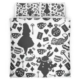 Housse De Couette Alice au pays des merveilles 15 Parure de lit Ensemble De Literie