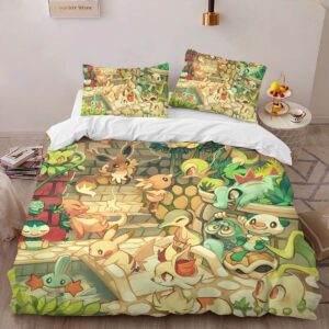 Alternative view of Housse De Couette Pokémon de type Plante 6 Parure de lit Ensemble De Literie