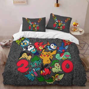 Alternative view of Housse De Couette Tous les Pokémon 1 Parure de lit Ensemble De Literie