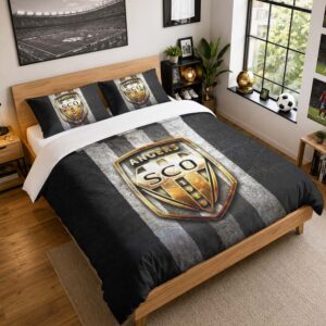 Housse De Couette Angers SCO 06 Parure de lit Ensemble De Literie - SCO Ligue 1