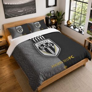 Housse De Couette Angers SCO 07 Parure de lit Ensemble De Literie - SCO Ligue 1