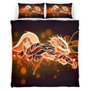 Housse De Couette Arcanin Pokémon La Légende 3 Parure de lit Ensemble De Literie