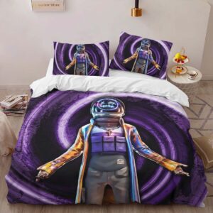 Alternative view of Housse De Couette Astro Jack Fortnite Skin violet Parure de lit Ensemble De Literie