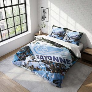 Housse De Couette Aviron Bayonnais Rugby Club Parure de lit Ensemble De Literie Rugby - Model 06