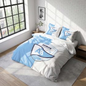 Housse De Couette Aviron Bayonnais Rugby Club Parure de lit Ensemble De Literie Rugby – Model 09