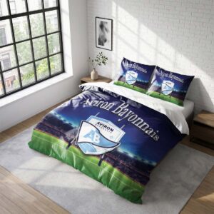 Housse De Couette Aviron Bayonnais Rugby Club Parure de lit Ensemble De Literie Rugby - Model 11