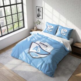 Housse De Couette Aviron Bayonnais Rugby Club Parure de lit Ensemble De Literie Rugby – Model 12
