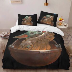 Alternative view of Housse De Couette Bébé Yoda Grogu Star Wars 13 Parure de lit Ensemble De Literie