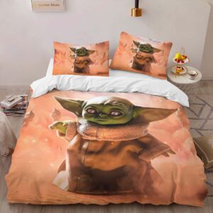Alternative view of Housse De Couette Bébé Yoda Grogu Star Wars 7 Parure de lit Ensemble De Literie