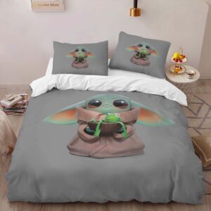 Alternative view of Housse De Couette Bébé Yoda Grogu Star Wars 8 Parure de lit Ensemble De Literie
