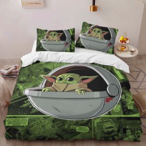 Alternative view of Housse De Couette Bébé Yoda Grogu The Mandalorian Parure de lit Ensemble De Literie